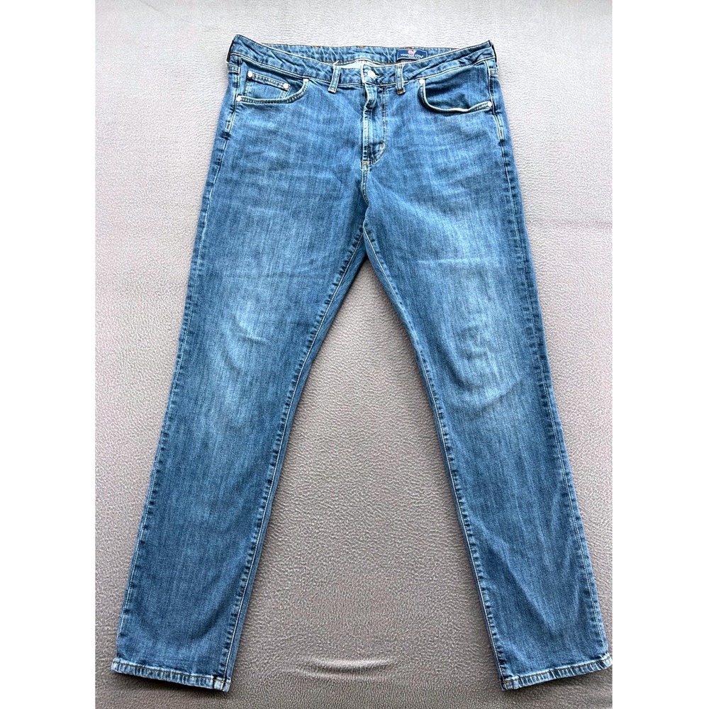 Vineyard Vines Jeans Mens 32x30 Blue Wash Straight Leg Cotton by Shep & Ian